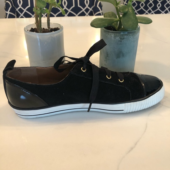 BCBG gold studded black sneakers - Picture 7 of 8